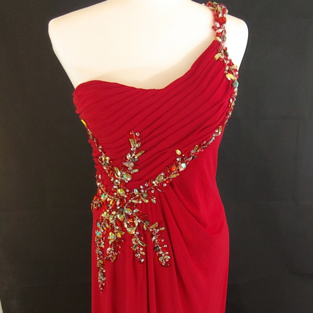 Juliette multicolor crystal beaded gown